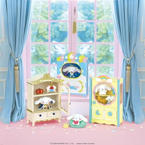 Hamee RE-Ment Blind Box Sanrio - Cinnamoroll Secret Closet - 1 Pc. | Cute Blind Box Diorama Miniature Figure Set, Collectible Display Figure, Birthday Gift, Party Favor, Home Decor thumbnail 2