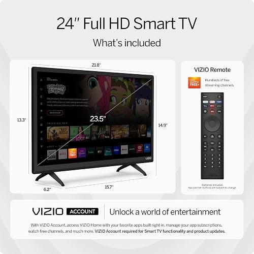 VIZIO 32-inch D-Series Full HD 1080p Smart TV with Apple AirPlay and Chromecast Built-in, Alexa Compatibility, D24f-J09, 2022 Model thumbnail 3