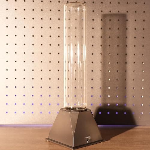 PUXTIW 12 inch Plasma Tube，Fancy Club Decor and Science Education Gifts，Plasma Ball Sensor Lighting Plate with Music,Voice and Touch Response(Clean and Transparent lamp Tube) thumbnail 8
