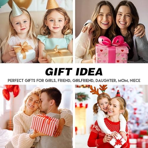 Treasure Bender Christmas Gifts for Grandkids Teens Girls - 18K Gold Plated Heart Initial Pendant Necklaces for Women Girl Birthday Gifts Stocking Stuffers for Teen Girls Women Jewelry thumbnail 7