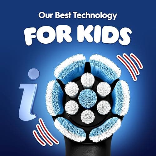 Oral-B iO Kids Limited Rechargeable Electric Powered Toothbrush, Spiderman with 1 Gentle Care Brush Head - Automatic Pressure Sensor to Protect Gums - 3 Cleaning Settings - 2 Min Music Timer thumbnail 5