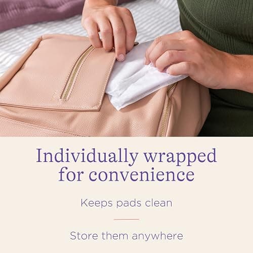 Lansinoh Stay Dry Disposable Nursing Pads, Soft and Super Absorbent Breast Pads, Breastfeeding Essentials for Moms, 200 Count thumbnail 4