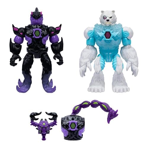 MrBeast Lab Hybrids Multi Pack, Reveal Different Hybrid Parts To Create 2 Mix & Match Action Figures, Plus Parts Of The Golden Panther Dragon, Fuse Millions Of Beast Combinations - Shark VS Polar Bear thumbnail 8