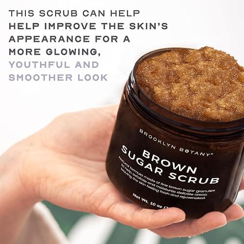 Brooklyn Botany Brown Sugar Body Scrub - Moisturizing and Exfoliating Body, Face, Hand, Foot Scrub - Fights Acne, Fine Lines & Wrinkles, Great Gifts For Women & Men - 10 oz thumbnail 6