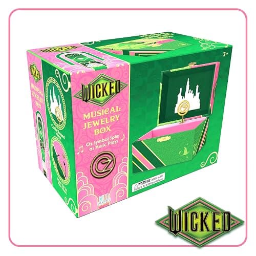 Mini Treasures Wicked Jewelry Box for Girls - Musical Jewelry Box with Spinning Figurine, Wicked Toys for Kids Ages 3-5 - 6 x 4.7 x 3.5 in thumbnail 4