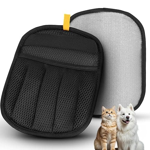 VerdeVilla Pet Hair Remover, 2025 Upgrated Five-Finger Electrostatic Pet Hair Removal Gloves, Cat & Dog Hair Remover for Couch, Furniture,Clothing, Animal Fur Removal Tool, Cat Grooming Gloves-2PCS - Image 1