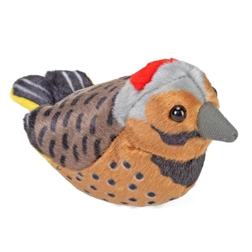 Wild Republic Audubon Northern FlickerPlush with Authentic Bird Sound, Stuffed Animal Toys for Kids and Birders - Image 1