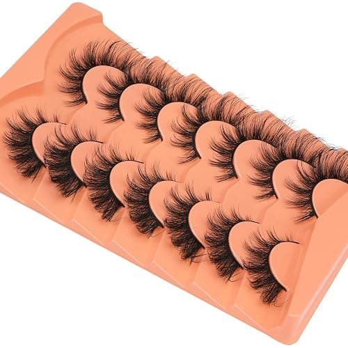 False Eyelashes Wispy Lashes Natural Look Fake Eyelashes Cat Eye Lashes Mink Fluffy Strip False Lashes Fox Eye Lashes Pack 7 Pairs ALICROWN thumbnail 3