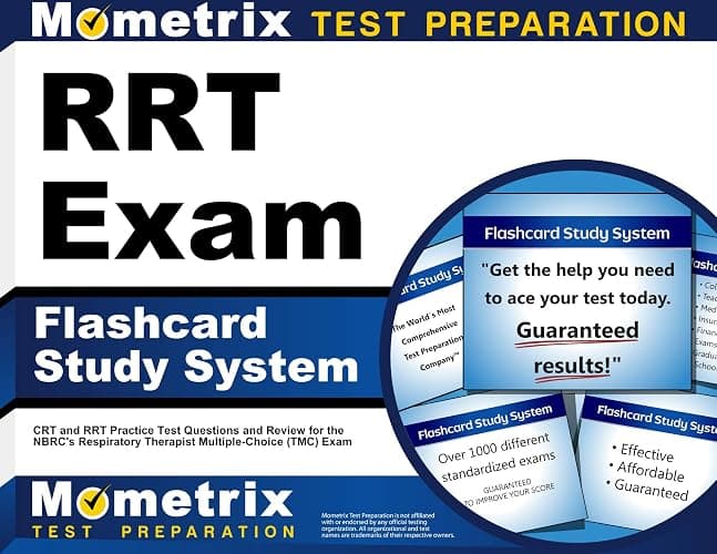 RRT Exam Flashcard Study System: CRT and RRT Practice Test Questions and Review for the NBRC's Respiratory Therapist Multiple-Choice (TMC) Exam - Image 1