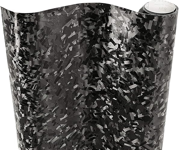 VViViD+ 2020 Edition Forged Black Composite Carbon Vinyl Wrap Roll (2.5ft x 5ft) - Image 1