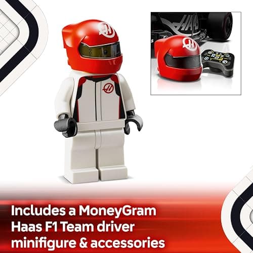 LEGO Speed Champions MoneyGram Haas F1 Team VF-24 Race Car Toy - Model Kit w/a Collectible Formula 1 Driver Minifigure - Gift for 10+ Year Old Boys, Girls and Adult Motorsport Fans - 77250 thumbnail 6