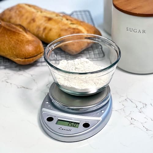 Escali Primo Digital Food Scale Multi-Functional Kitchen Scale and Baking Scale for Precise Weight Measuring and Portion Control, 8.5 x 6 x 1.5 inches, Chrome thumbnail 3