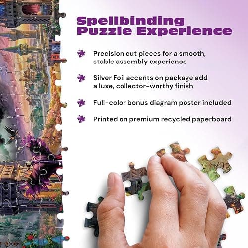 Buffalo Games - Silver Select Thomas Kinkade Disney Maleficent 1000 Piece Jigsaw Puzzle for Adults thumbnail 4