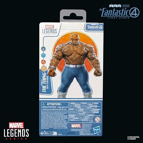 Marvel Legends Series The Thing, The Fantastic Four: First Steps Ben Grimm Movie Collectible 6 Inch Action Figure Toy thumbnail 12