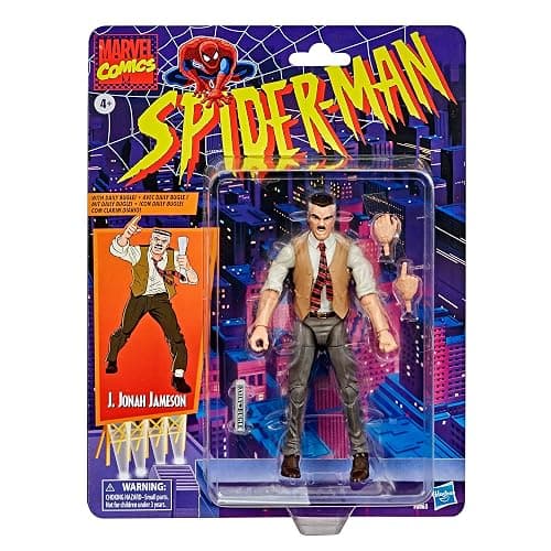 Hasbro Marvel Legends Series 15-cm Collectible J. Jonah Jameson Action Figure Toy Vintage Collection | Marvel Legends Spider-Man 6 Inch Action Figure Retro - J. Jonah Jameson thumbnail 2