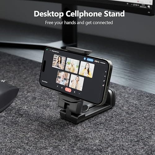 MiiKARE Airplane Travel Essentials Phone Holder, Universal Handsfree Phone Mount for Flying with 360 Degree Rotation, Accessory for Airplane, Travel Must Haves Phone Stand for Desk, Tray Table thumbnail 4