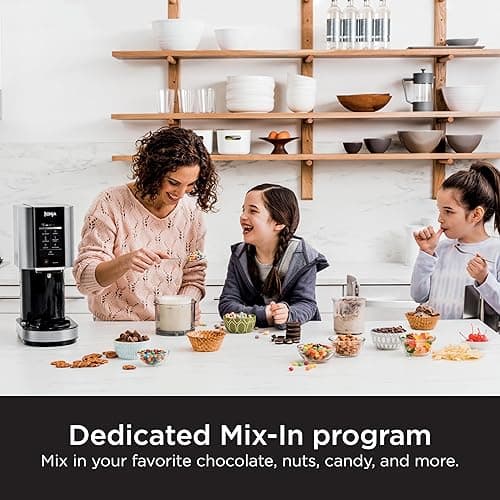 Ninja NC301 CREAMi Ice Cream Maker, for Gelato, Mix-ins, Milkshakes, Sorbet, Smoothie Bowls & More, 7 One-Touch Programs, with (2) Pint Containers & Lids, Compact Size, Perfect for Kids, Silver thumbnail 11