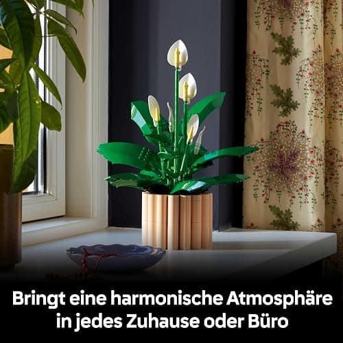 LEGO Botanicals Friedenslilie - Set mit Kunstpflanze für Erwachsene - mit künstlicher weißer Blüten und Knospen für DIY Deko - Geschenkidee für Frauen - 11504 thumbnail 8