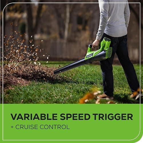 Greenworks 40V Lawn Care Combo Kit, Trimmer & Blower for Edging & Leaf Cleanup, 2.0Ah Battery & Charger (Gas-Free Yard Duo) thumbnail 5