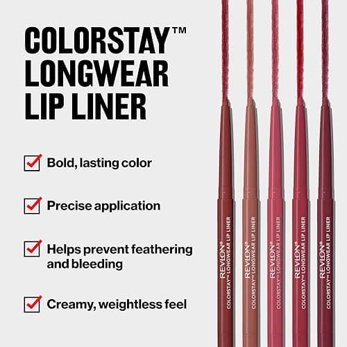 Revlon Colorstay Lip Liner Makeup with Built-in-Sharpener, Longwear Rich Colors, Smooth Application, 645 Chocolate, 0.01 oz thumbnail 3