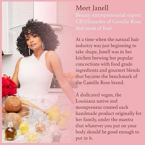 Camille Rose Curl Maker, Smoothing and Nourishing Curly Hair Gel with Aloe, for All Hair Types and Textures, 12 fl oz thumbnail 8
