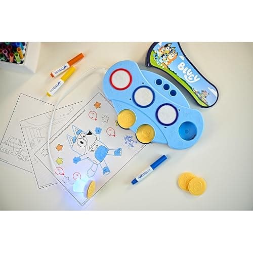 Crayola Magic Light Up Bluey Stamper Art Set, Toddler Mess Free Coloring & Stamping Kit, Holiday for Kids, Bluey Toys, Ages 3, 4, 5 thumbnail 10