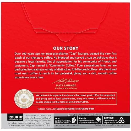 Community Coffee Pecan Praline Medium Roast Single Serve Keurig K-Cup Pods 32 ct Box thumbnail 5