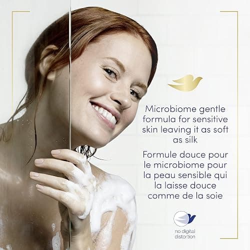 Dove Body Wash with Pump Sensitive Skin For 24hr Lotion-Soft Skin Moisturizing Skin Cleanser Gentle Hypoallergenic Formula with No Sulfates No Parabens 905 ml thumbnail 6