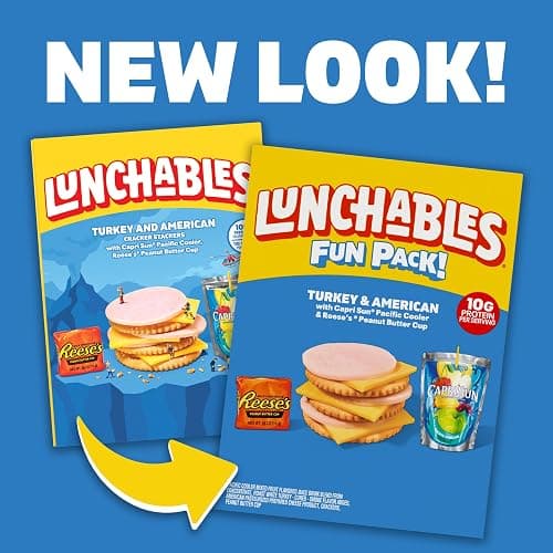Lunchables Turkey & American with Capri Sun Pacific Cooler & Reese's Peanut Butter Cup Fun Pack, 2.9 oz & 6 fl oz Package thumbnail 4