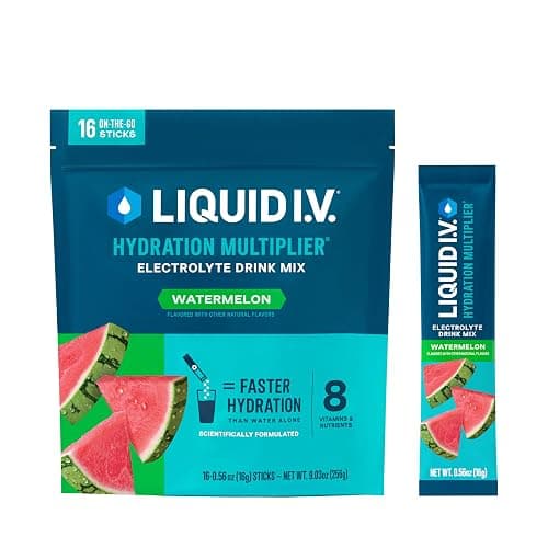 Liquid I.V.® Hydration Multiplier® - Watermelon | Electrolyte Powder Drink Mix | 1 Pack (16 Servings) thumbnail 2