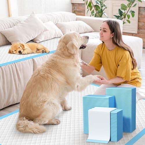 60 Count Extra Large Dog Pee Pads 28" x 34", Super Absorbent X-Large Puppy Pads Disposable Dogs Training Pads, Quick Drying Leak-Proof Dog Potty Pads for Doggies Puppies thumbnail 2