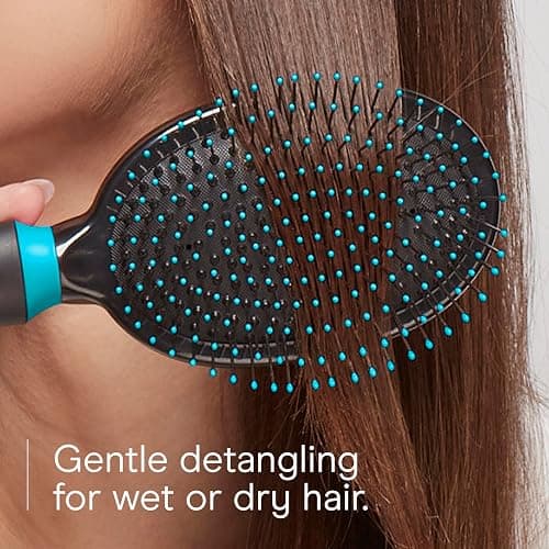 Conair Salon Results Hair Brush, Detangling Hair Brush for Men and Women, For All Hair Types, Metal Bristles and Cushion Base thumbnail 4