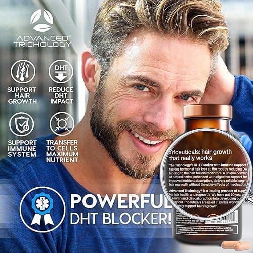 DHT Blocker - Hair Growth Supplement for Genetic Thinning for Men and Women | Approved* by American Hair Loss Association | Guaranteed, Backed by 20 Years of Experience in Hair Loss Treatment Clinics thumbnail 6