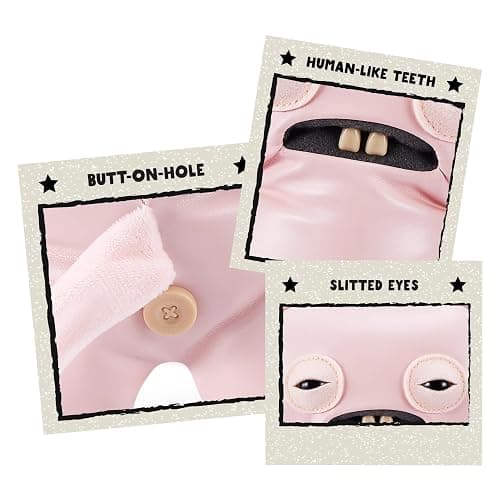 Fuggler Butt Ugly Pets 9-inch Series 1 by ZURU, Funny Ugly Monster Plush Toy (Uncladimir Tootin Cat, Reek-o Cat) thumbnail 5