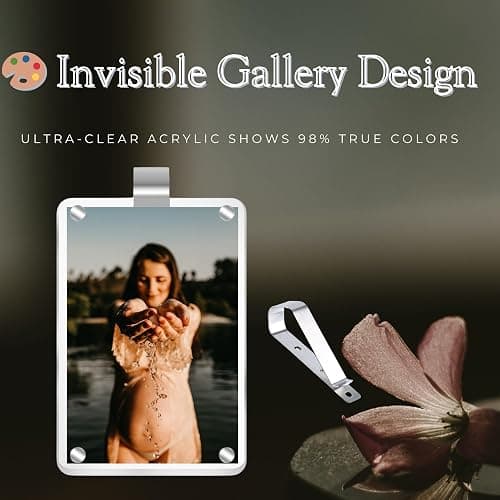 MOTOFITOOL Car Sun Visor Photo Holder, 4 Pack Universal Magnetic Car Visor Clip, Personalized Picture Frame for Cars, Photo car visor clip thumbnail 5