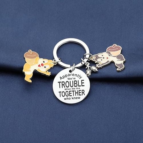 KUIYAI Cartoon Merchandise Chip Dale Squirrel Lovers Gift Apparently We're Trouble When We Are Together - Apparentlydalechipk thumbnail 4