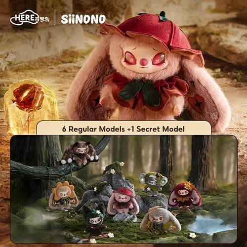 MINISO Siinono Whispers of TA Series - Vinyl Plush Figure Toys Blind Box Ornament - 6.7in Collection Cute Desk Decor Surprise Box, Random Design Action Home Decorations Birthday Gifts, Single Box thumbnail 6