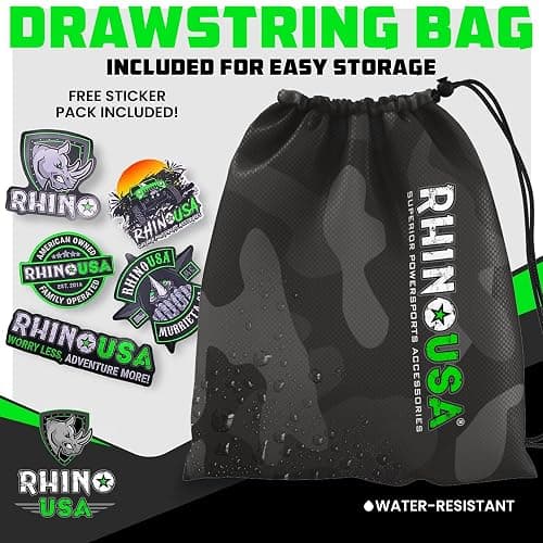 Rhino USA Ratchet Straps Tie Downs (4-Pack) - 1 Inch x 15 Feet (1,823lb Break Strength) - Ultimate Tie Down Straps with Safety S Hooks - for Trucks, Cargo, Moving, Appliances - Black thumbnail 7