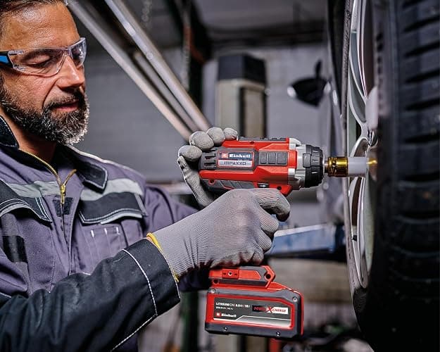 Einhell Professional Atornillador de impacto con batería IMPAXXO 18/450 Power X-Change (18 V, 450 Nm, 3 niveles de potencia, sin escobillas, recepción de 1/2", incl. set de tuercas, sin batería) thumbnail 2
