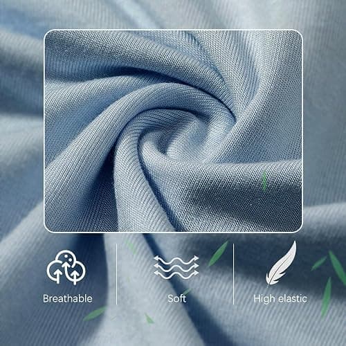 Baby Boys Girls Long Sleeve Bamboo Rayon Bodysuit Infant Soft Romper 3 Pack | Soft, Breathable, Stretchy, Skin Friendly, Newborn, Soild, One-Piece, Jumpsuit, Unisex, Quick Dry, Snap Closure, Preemie thumbnail 3