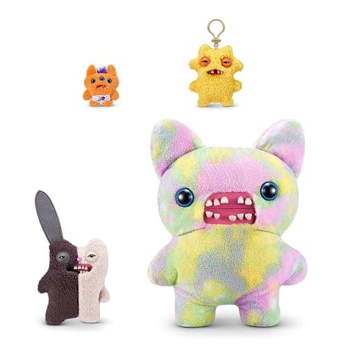 Fuggler Misfit Monsters Series 1 9" by ZURU Funny Ugly Monster Plush Toy (Rabid Tooth - Brown & Beige) thumbnail 5