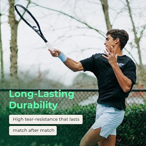 ADV Dry Tennis Overgrip Tape - 3, 6, 12, 30, 60 Pack - FeltTac Tennis Racket Grip Tape - Ultra Absorbent Tennis Grip Tape - Comfort Tennis Racket Grips - Tennis Grips Overgrip thumbnail 5