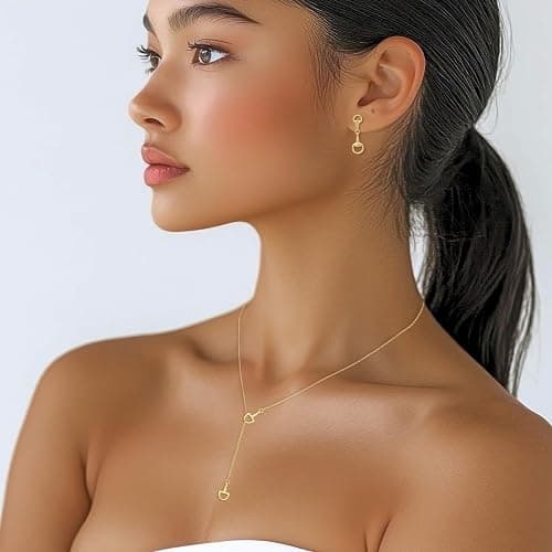 Dainty Horsebit Dangle Brass Earrings in Gold or Silver – Modern Equestrian Snaffle Bit Heritage Style. Hypoallergenic, Lightweight Everyday Horse Jewelry, Nickel Free Minimalist Western Earrings thumbnail 2