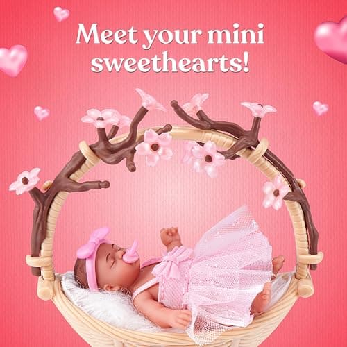 My Mini Baby Sweet Hearts 2 PACK by ZURU – Collectible Mystery Capsule Baby Doll with Accessories & Playset, Realistic Miniature Toy for Girls Ages 3+ thumbnail 2