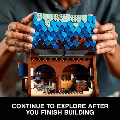 LEGO Ideas Medieval Blacksmith 21325 Building Set, Model Kit for Adults to Build, Collectible Display House with Workshop, Home Décor Gift Idea thumbnail 6