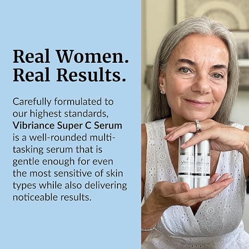 Vibriance Super C Serum for Mature Skin - All-in-One Vitamin Formula Hydrates, Firms, Lifts, Smooths, Targets Age Spots, Wrinkles, 1 fl oz thumbnail 6