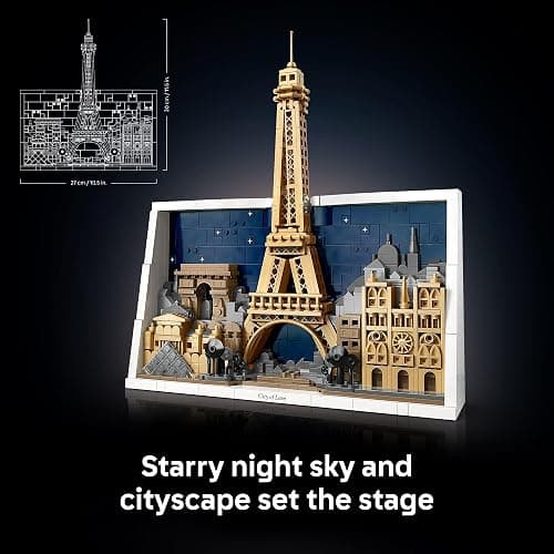 LEGO Architecture Paris – City of Love Building Set for Adults - DIY Office or Bedroom Decor for Women & Men, Ages 18+ - Buildable Frame to Hang or Stand for Display - Gift Idea for Birthdays - 21064 thumbnail 4