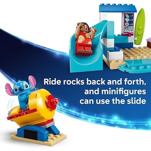 LEGO Disney Beach Fun with Lilo & Stitch 43280 | Building Toys for Girls & Boys, Ages 4+, Develops Fine Motor Skills, 2 Minifigures, 113 pieces, Gift for Birthdays thumbnail 5