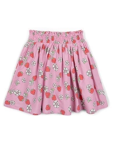 Strawberry Shortcake Girls Square Neck T-Shirt and Smocked Skirt Outfit Set Toddler to Big Kid Sizes (2T - 10-12) thumbnail 4