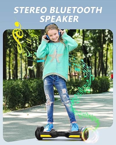 Gyroor Self Balancing Scooter New G13 All Terrain Balancing Scooter with LED Lights & 500W Motor, Self Balancing Off Road with Bluetooth for Kids ages 6-12 and Adults thumbnail 5